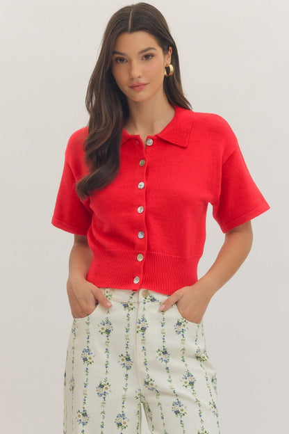 The Aspen Top- Red