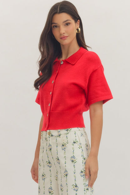 The Aspen Top- Red