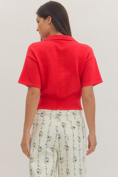 The Aspen Top- Red