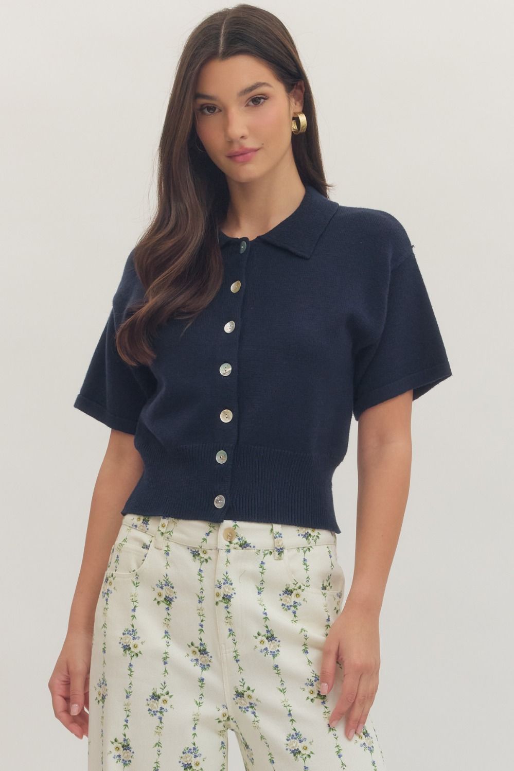 The Aspen Top- Navy