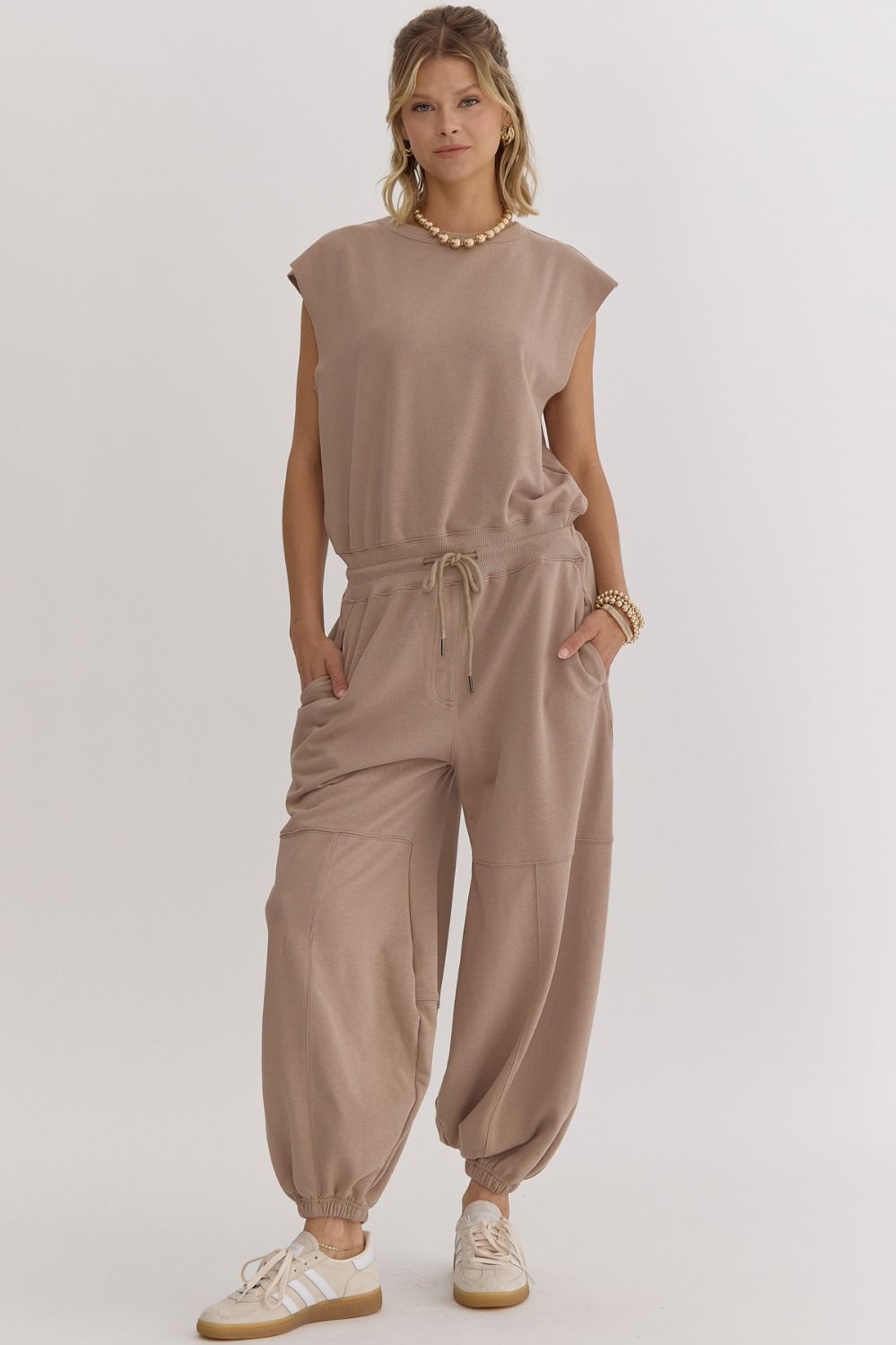 Olivia Jumpsuit- Mocha