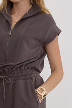 Eliza Romper- Charcoal