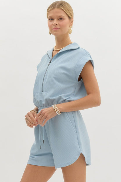 Eliza Romper- Blue