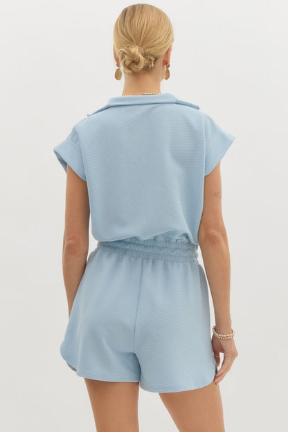 Eliza Romper- Blue
