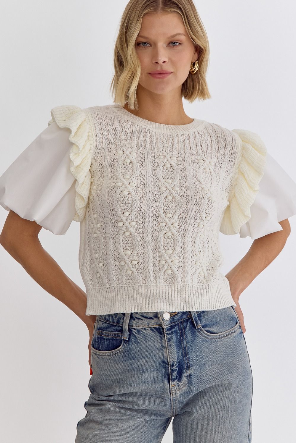 Bella Top- Cream