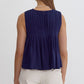 Vivi Top- Navy Blue