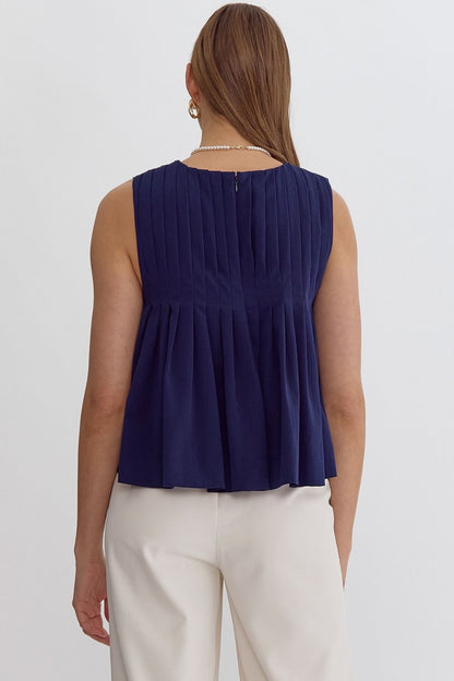 Vivi Top- Navy Blue