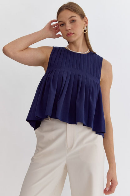 Vivi Top- Navy Blue