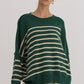 Winnie Sweater- Green Stripe
