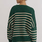 Winnie Sweater- Green Stripe