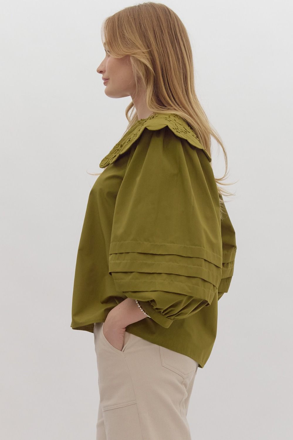 Lilly Top- Olive