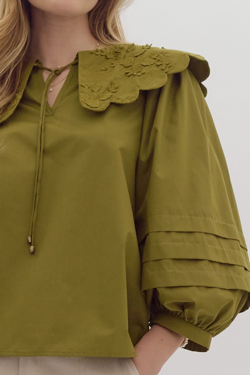 Lilly Top- Olive