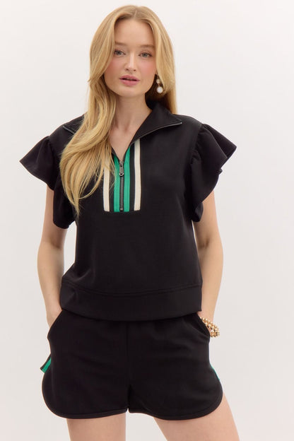 Charlotte Set- Black/Green