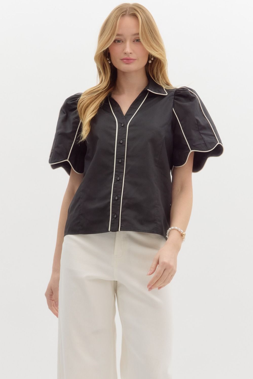 Remi Top- Black/White