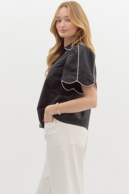 Remi Top- Black/White