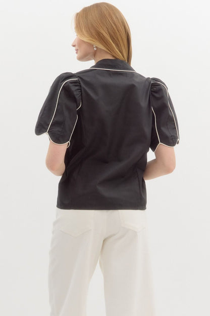 Remi Top- Black/White