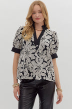 Edie Top- Black/White