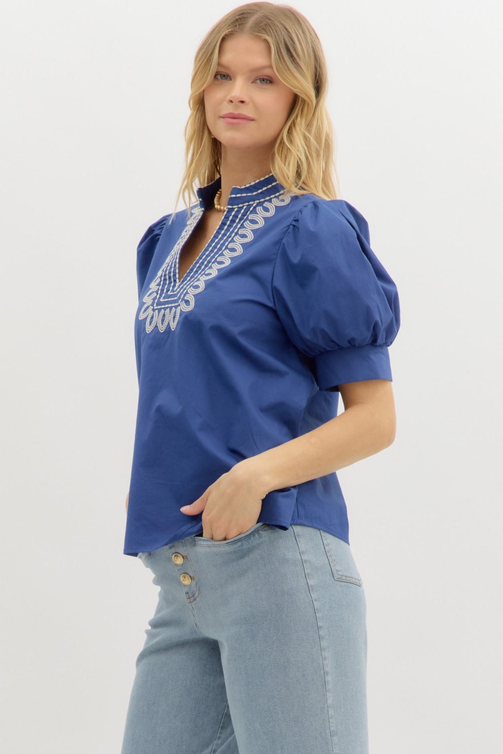 Bella Top- Indigo