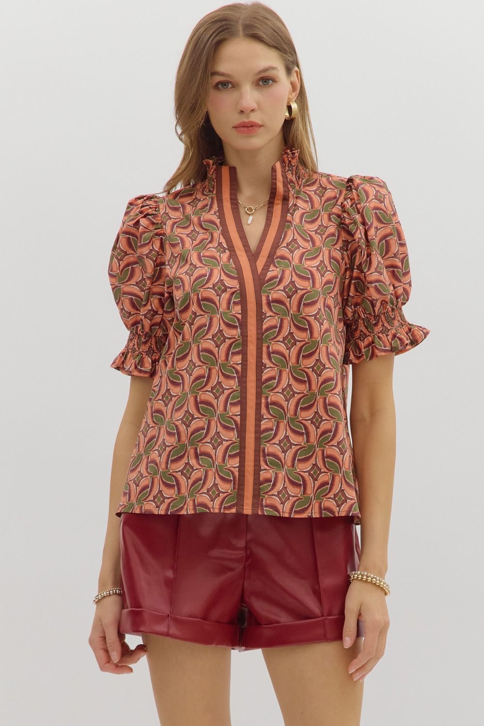 Sena Top- Terracotta