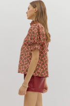 Sena Top- Terracotta
