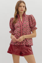 Sena Top- Wine