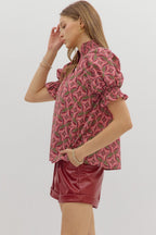 Sena Top- Wine