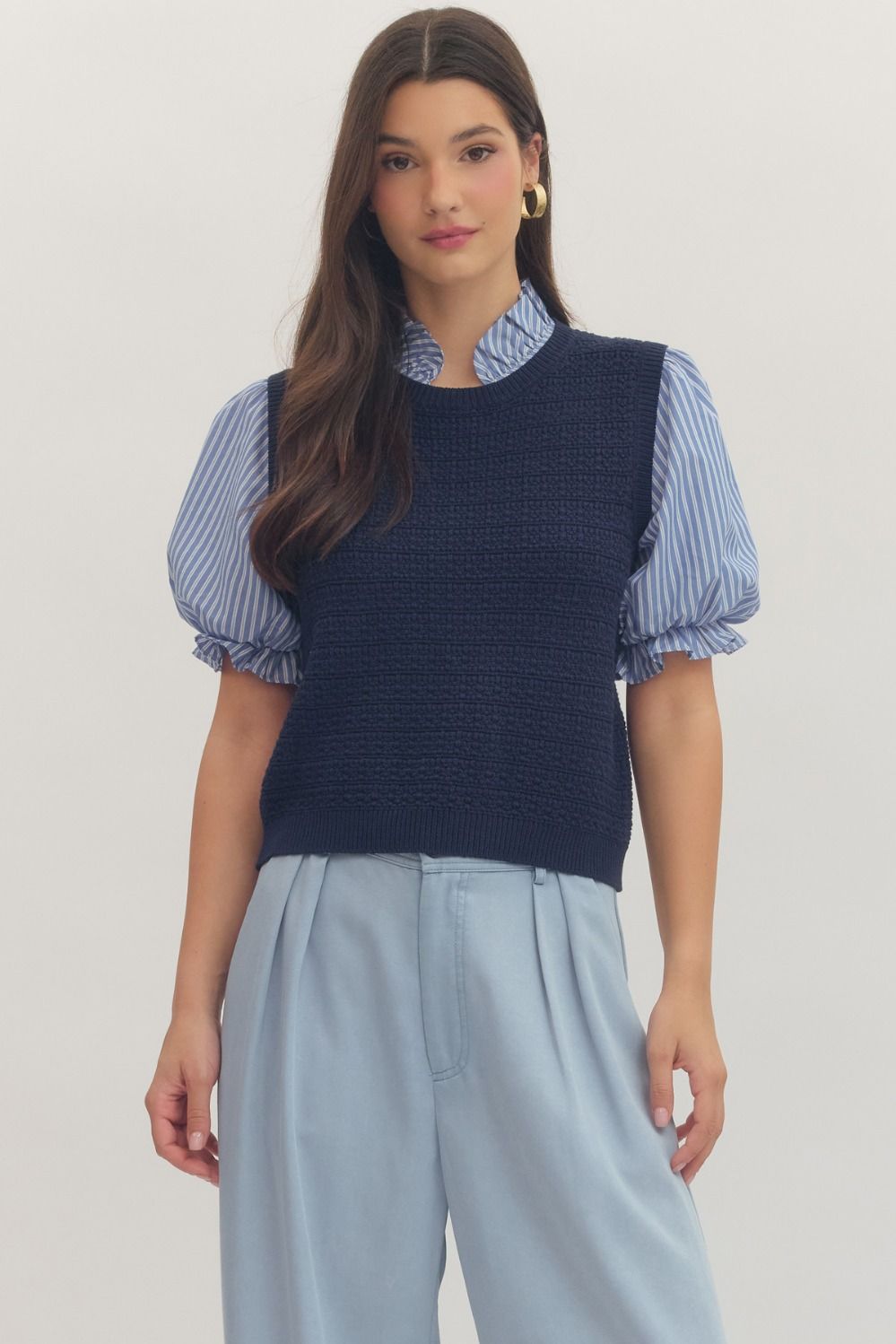 Saylor Top- Navy