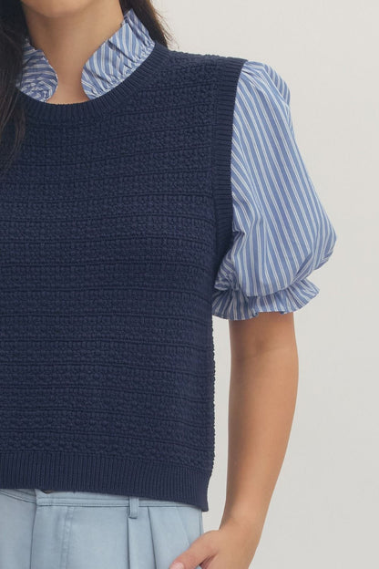 Saylor Top- Navy