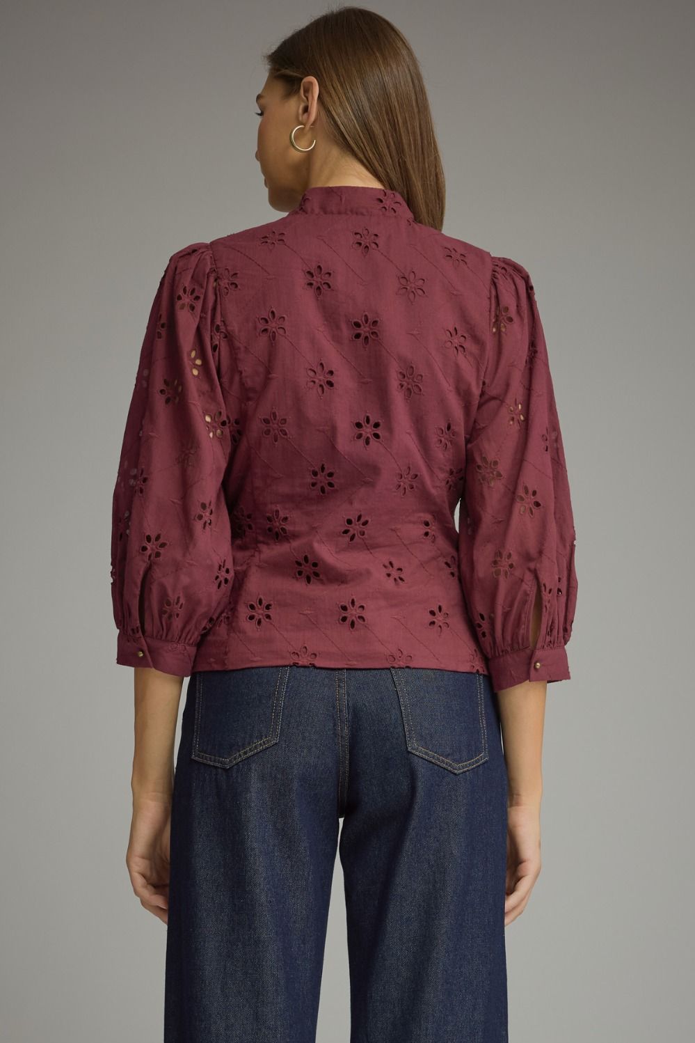 Elisa Tie Top- Burgundy