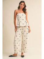 Lennon Polka Dot Set- White/Black