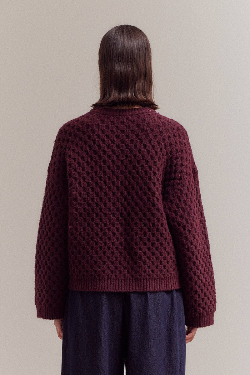 Plum Knit Sweater