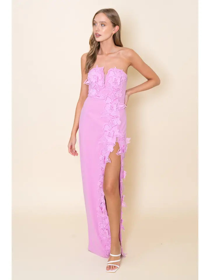 The Belleview Garden Dress- Lilac