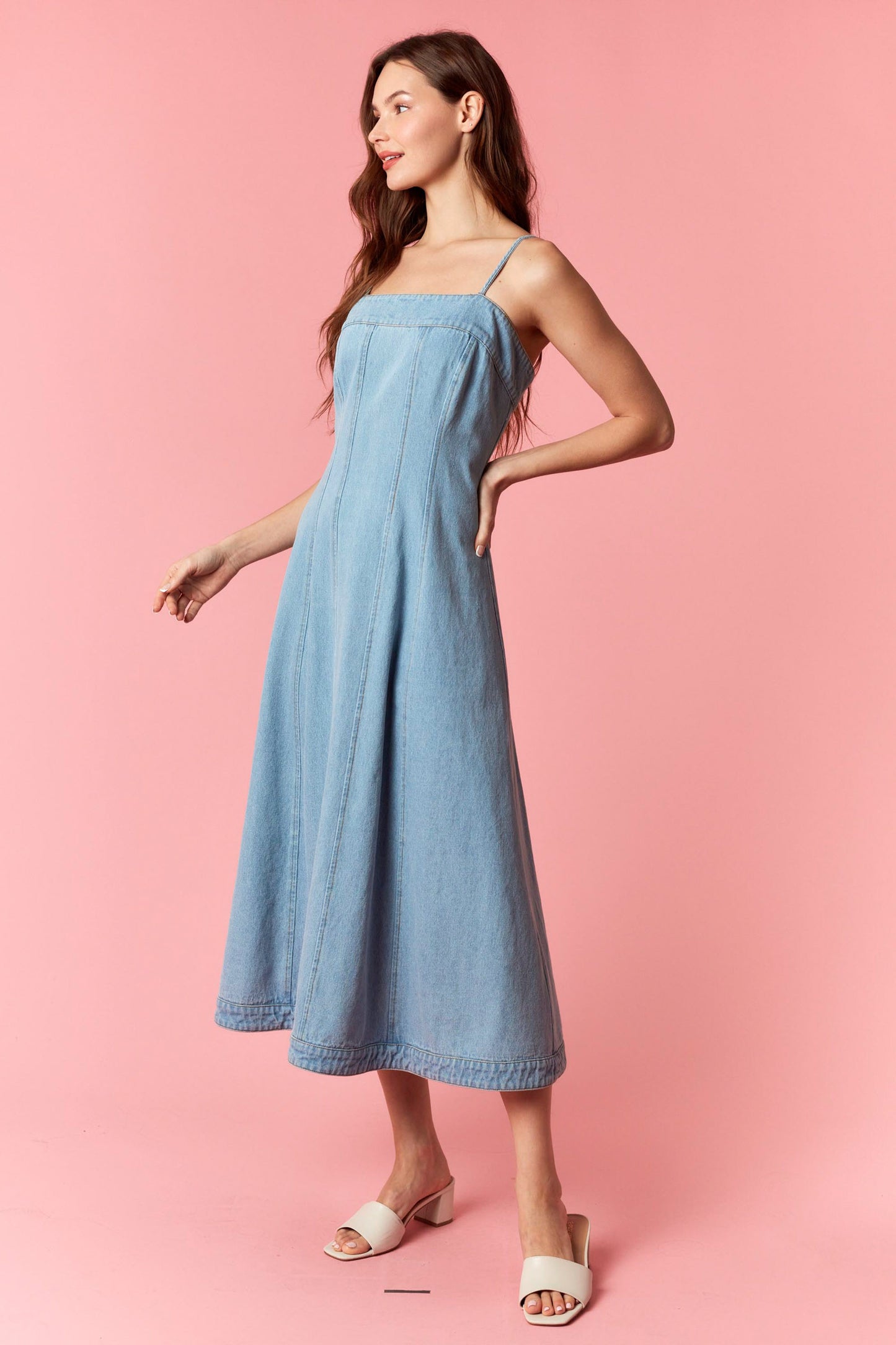 Brooke Denim Midi Dress