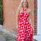 Printed Maxi- Pink/Orange