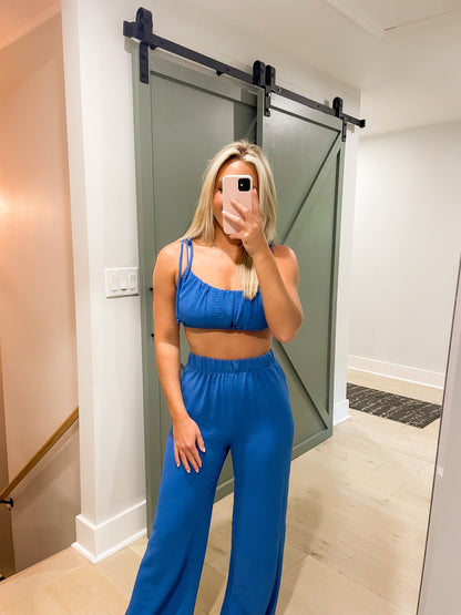 Tank Two Piece Set- Blue