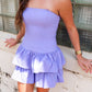 Ruffle Bottom Mini- Purple