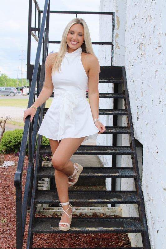 Grace Romper- White