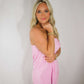 Strapless Mini Dress- Pink