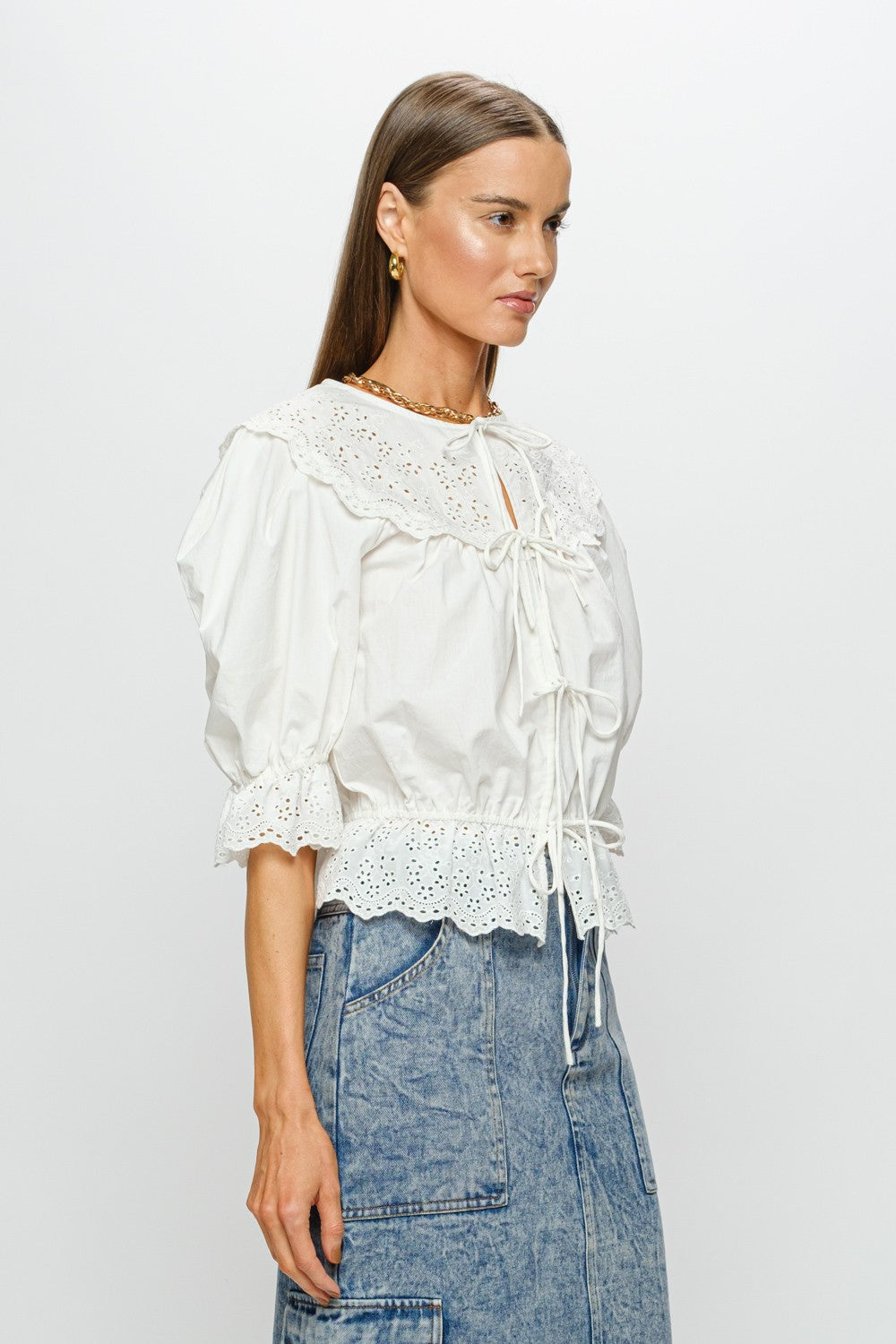 Emi Blouse- White