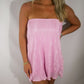 Strapless Mini Dress- Pink