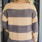 Stripe Sweater- Taupe/Charcoal