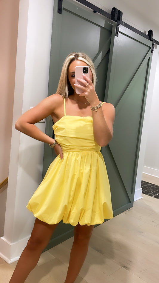 Yellow Bubble Dress