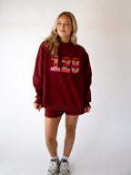 PRE-ORDER: The Stripe Signature Mockneck- Burgundy