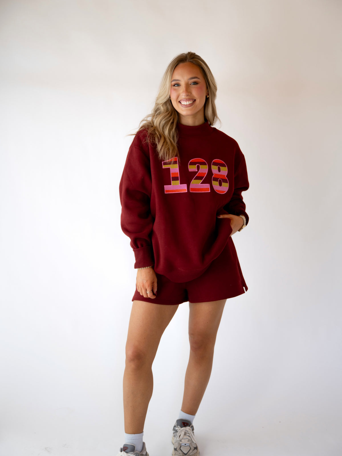 PRE-ORDER: The Stripe Signature Mockneck- Burgundy