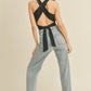 Cross Back Top- Black