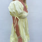 Sweetheart Mini Dress- Yellow