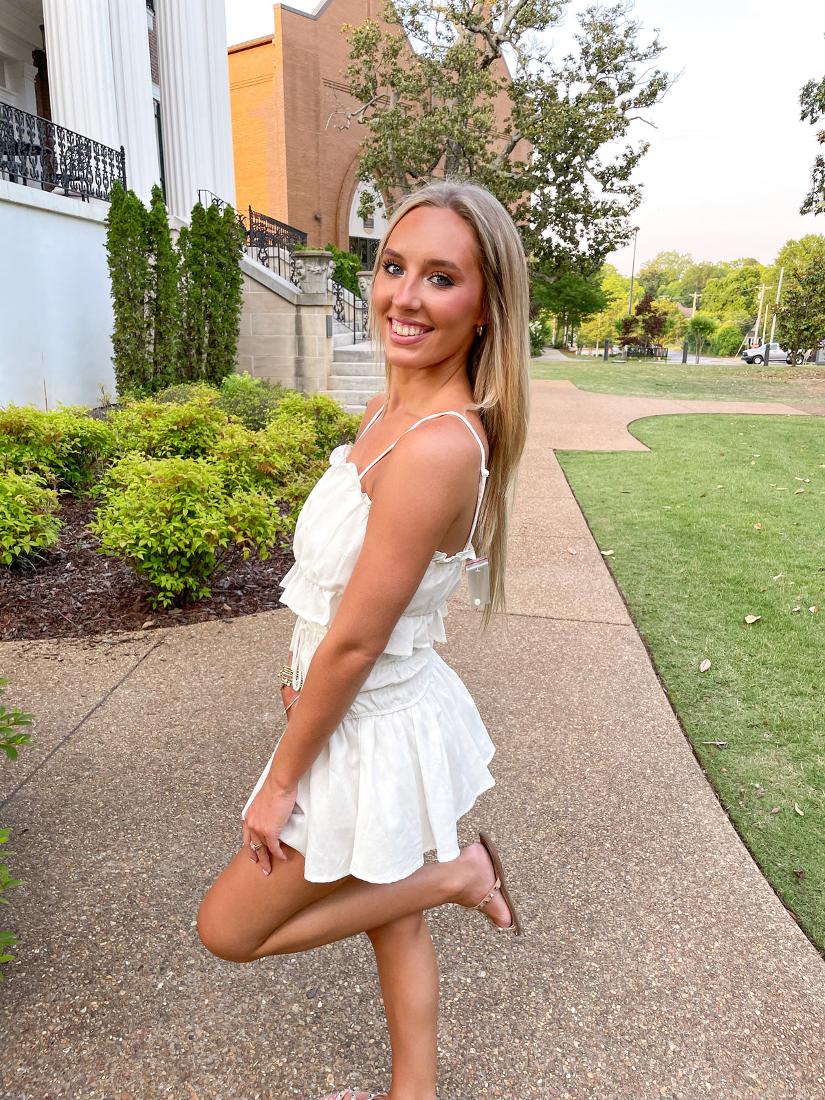 Cami & Skort Set- White