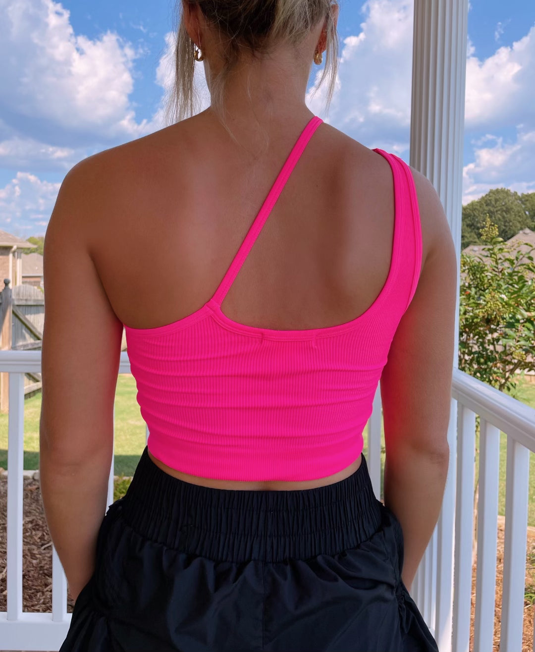 Wear Everywhere Top- Hot Pink