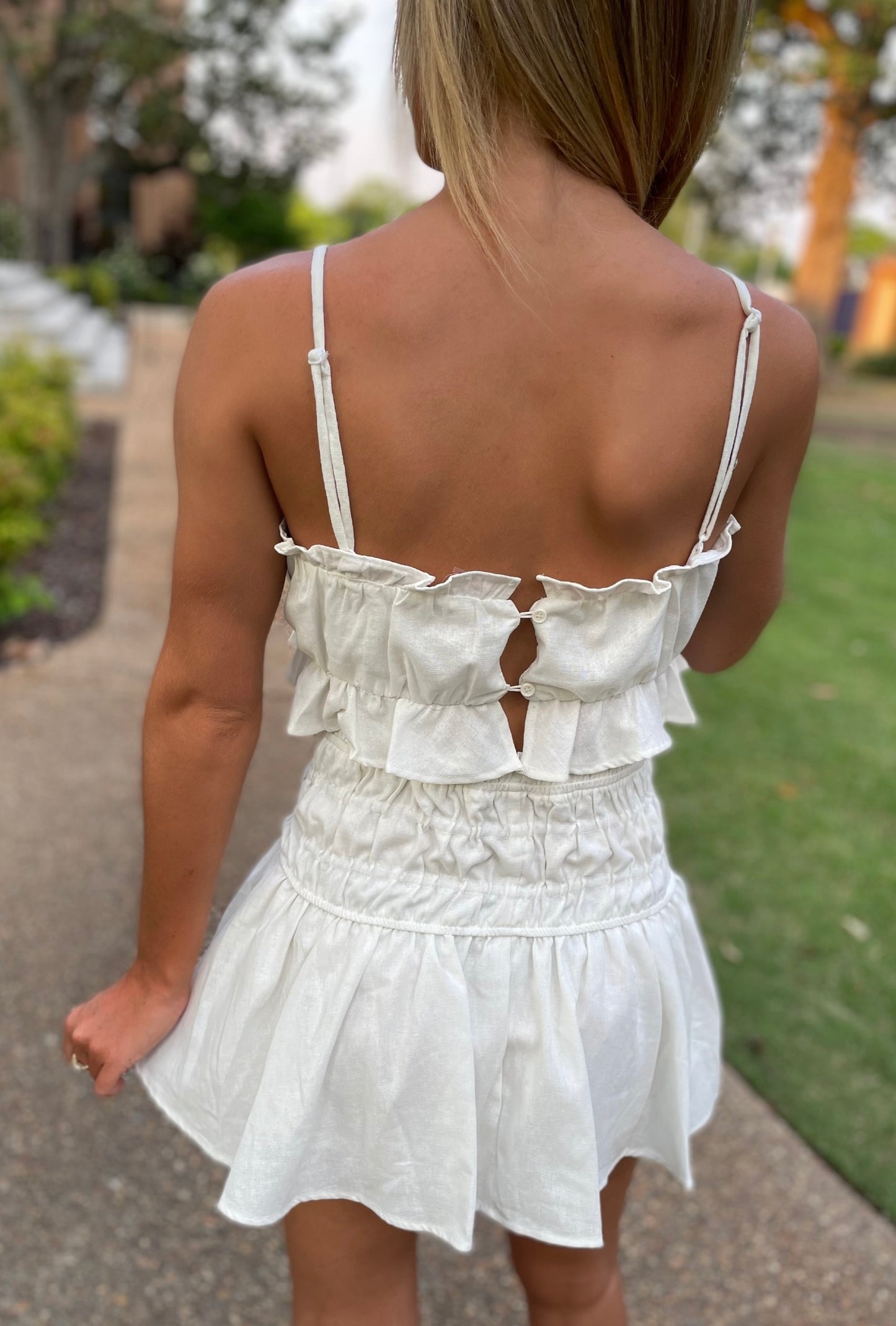 Cami & Skort Set- White