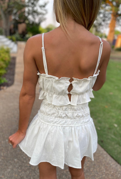 Cami & Skort Set- White
